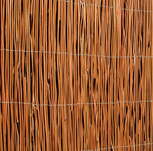 4.0 x 2.0m (13ft 1in x 6ft 7in) Papillon Fern Natural Garden Fence Screening Roll Privacy Border Wind/Sun Protection