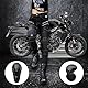 HOMDECR Damen Slim Fit Motorrad Jeans Mit Protektoren Knie Und Hüftprotektoren Stretch Slim Fit Denim Motorradhose Cargo Motorradjeans Schutzhose Biker Pants (Schwarz,M)
