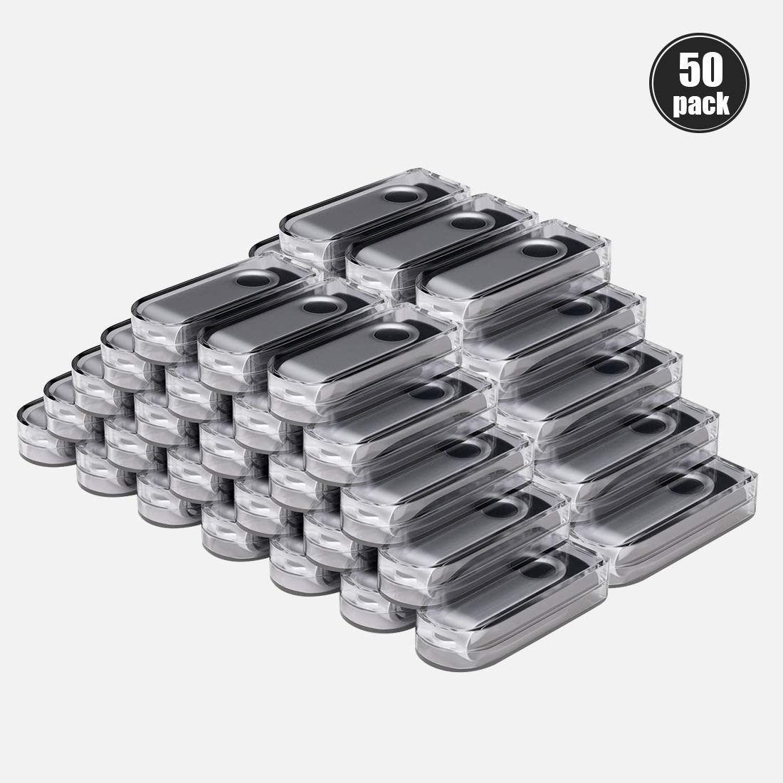 50 Piezas 8GB Memoria USB Personalizada Flash Drive con su Logotipo - USB 2.0 Blanco
