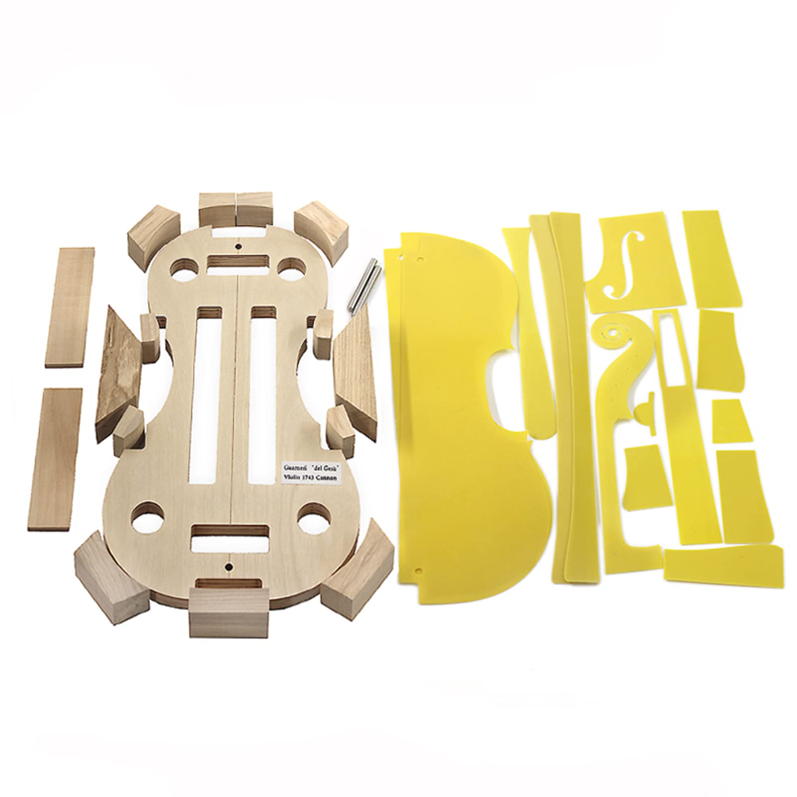 Violin-making mold template inside mold Cremona Messiah cannon head sound hole 4/4 DIY Voilin tool (1743 the Cannon mold)