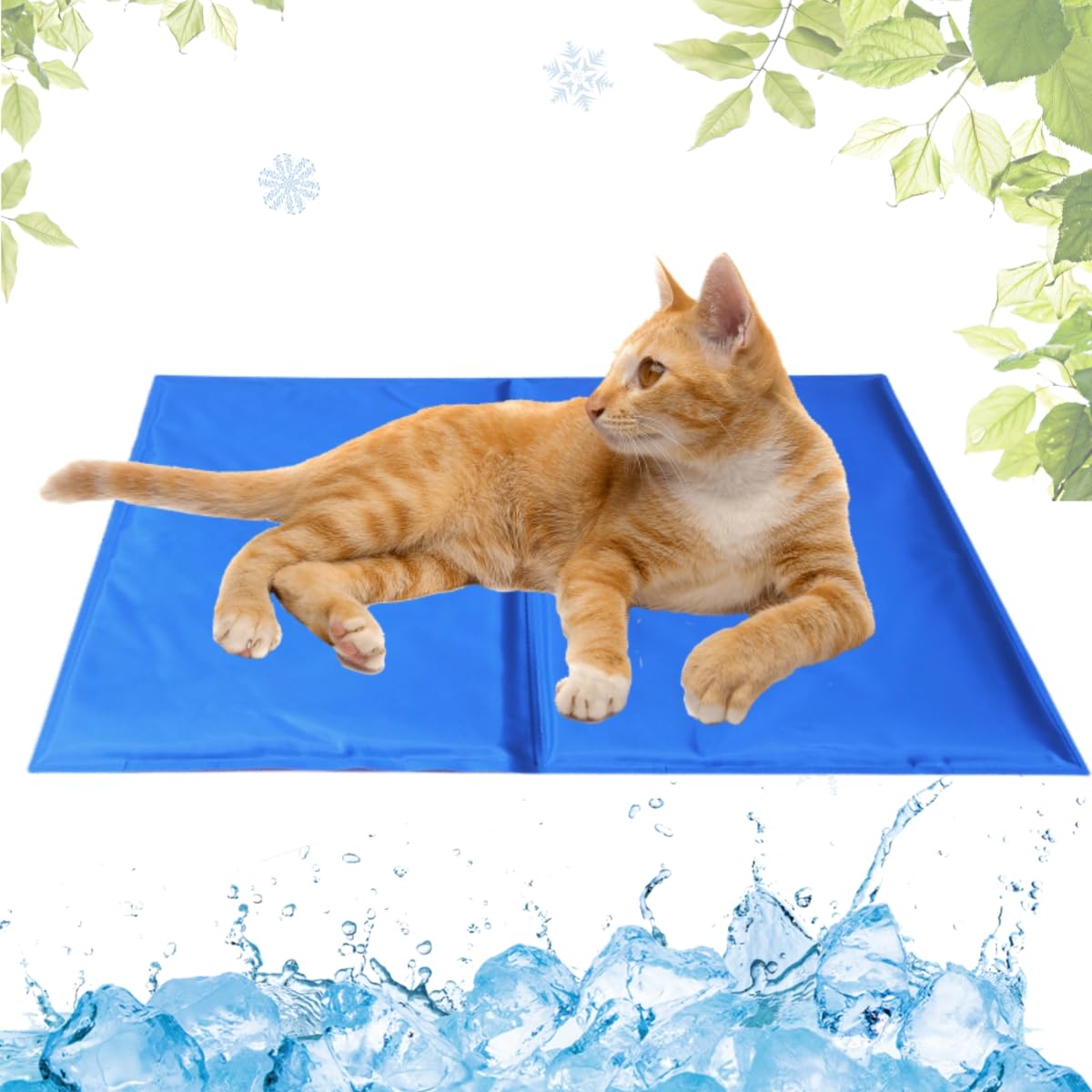LEZUAN Cooling Mat with Non-Toxic Gel for Dogs Cats and Pets in Hot Summer, Scratch Resistant PVC Material Dog Cooling Mat