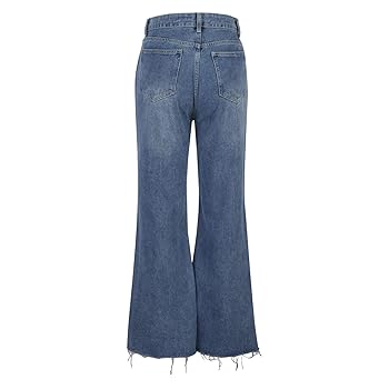 国内未入荷 Phantomhunter - Paneled Ripped Flared Jeans PHANTOMHUNTER Layered Ripped Spray-Painted Flared Jeans