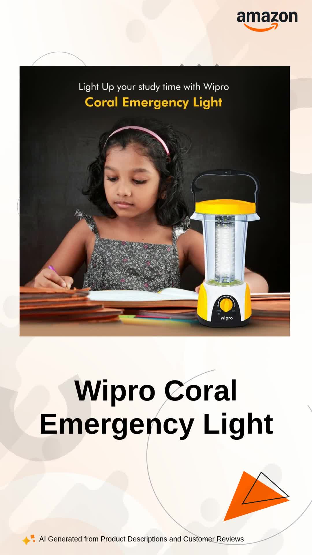 Wipro Coral Multi-Functional Rechargeable LED Emergency Lights