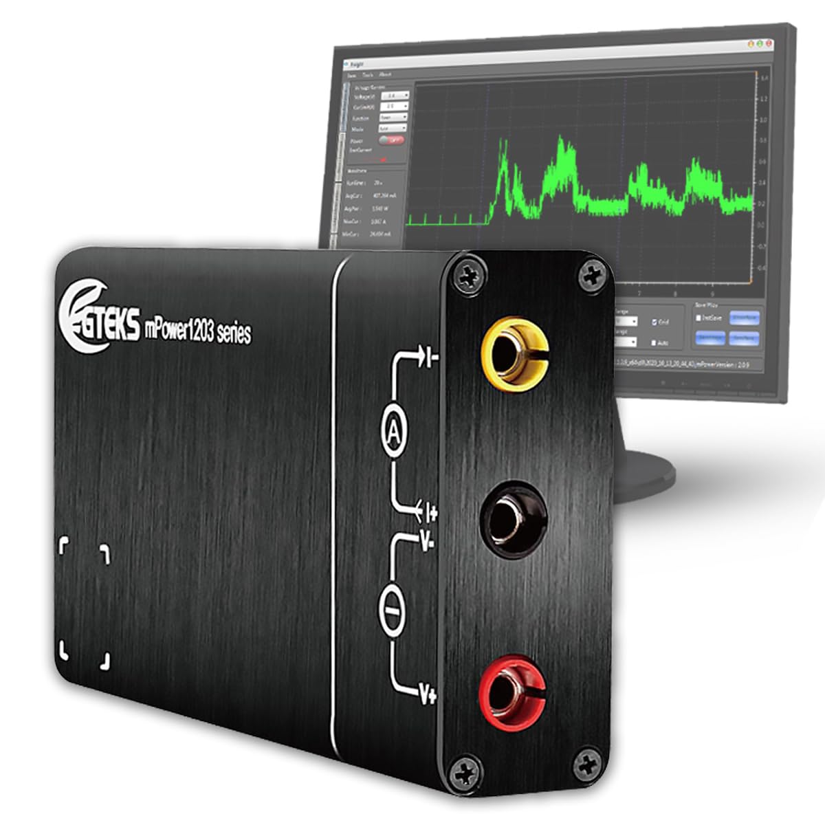 Portable DC Analysis Power Supply Power Monitor, Dynamic Current Waveform Display, High-Precision Current Testing