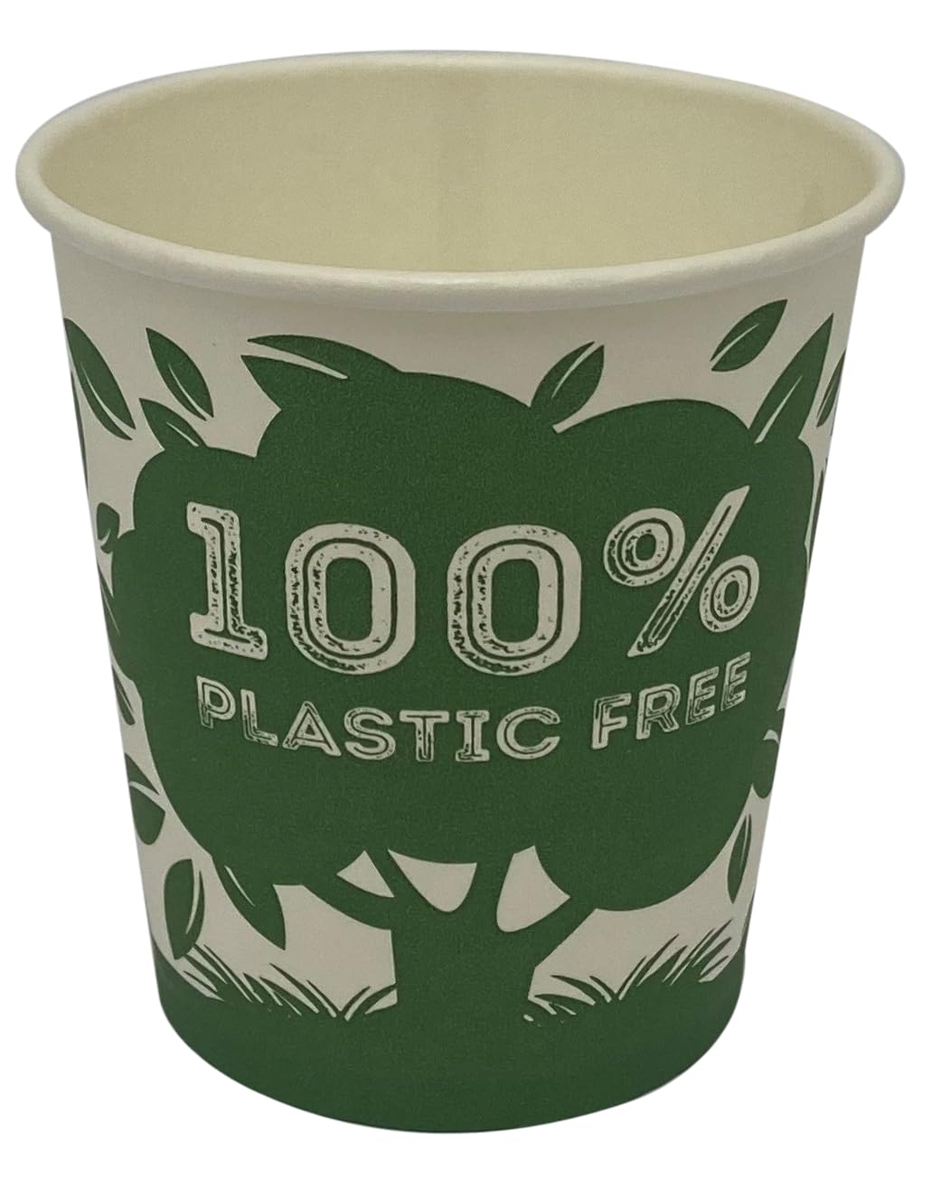 Caterpack Enviro Range 6oz Cup Plastic Free, 100% compostable and Biodegradable After use, Suitable for hot and Cold Drinks, 50 Pack