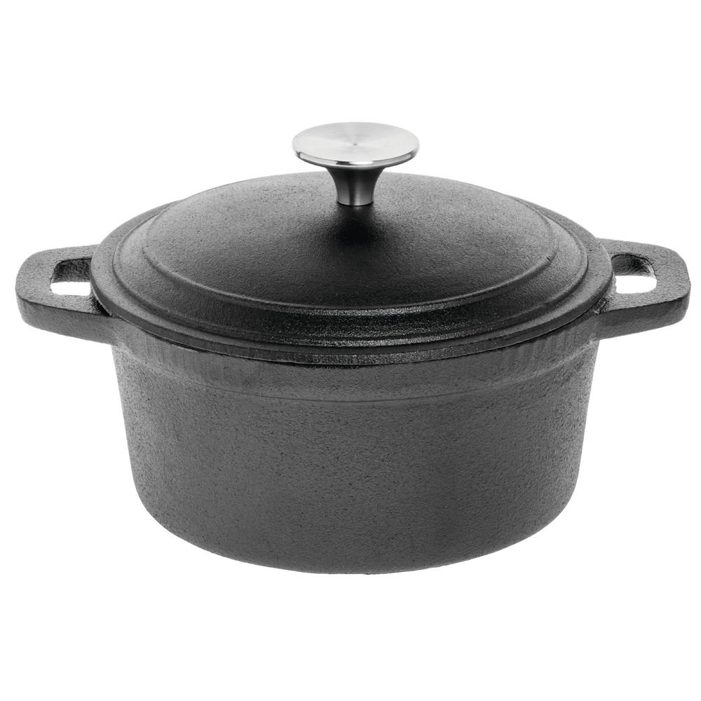 American Metalcraft CIPO4 Cast Iron, Oval Casserole, Large, 4 Qt.