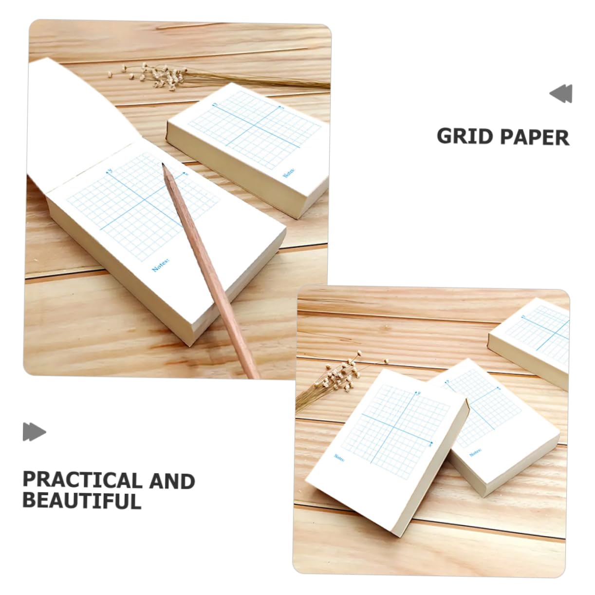 OSALADI 4 Pezzi 4 Libro di esercizi di numeri coordinata punteggiato disegno matematica classe carta grafica schede verticali forniture matematiche schede di Oxford bianca