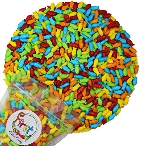 Rainbow Aquarium Fish Assorted Mini Guppies Hard Candy (Regular, 5 Pound (Pack of 1))