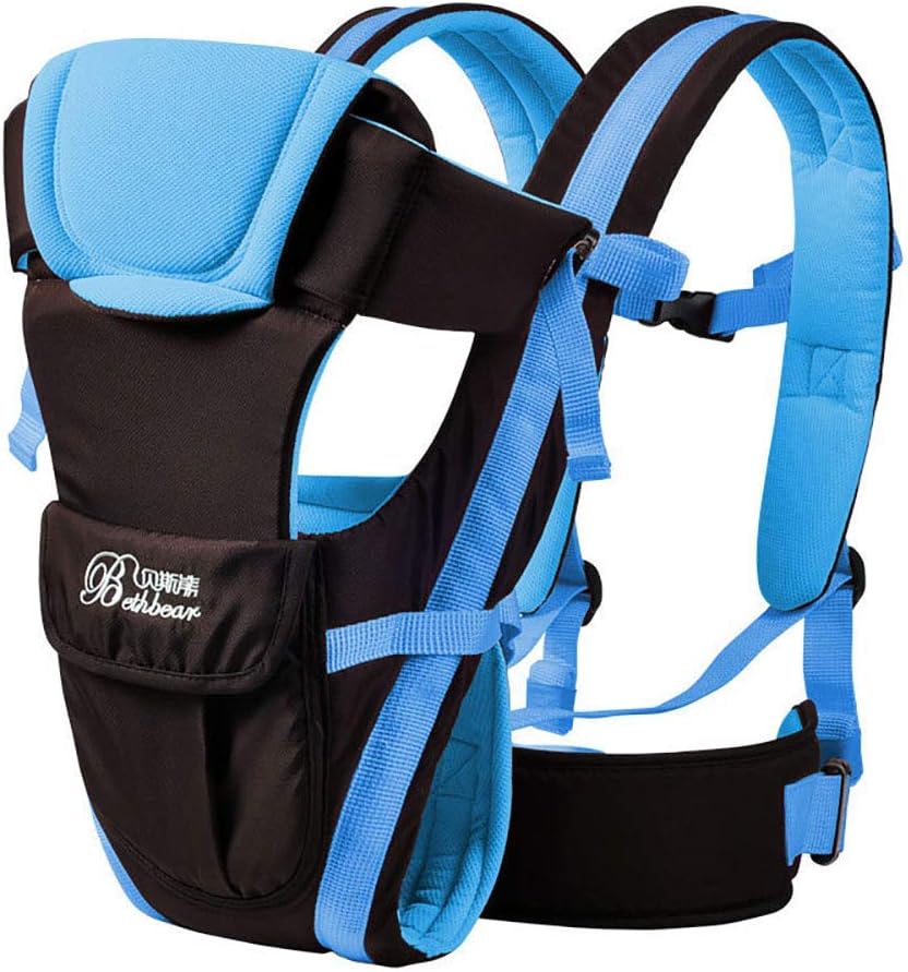 Soft Baby Carrier, Ergonomic 4-in-1 Convertible Sling Front and Back Face-in and Face-Out Carry for Newborns and Older Babies Travel，8-40 lbs