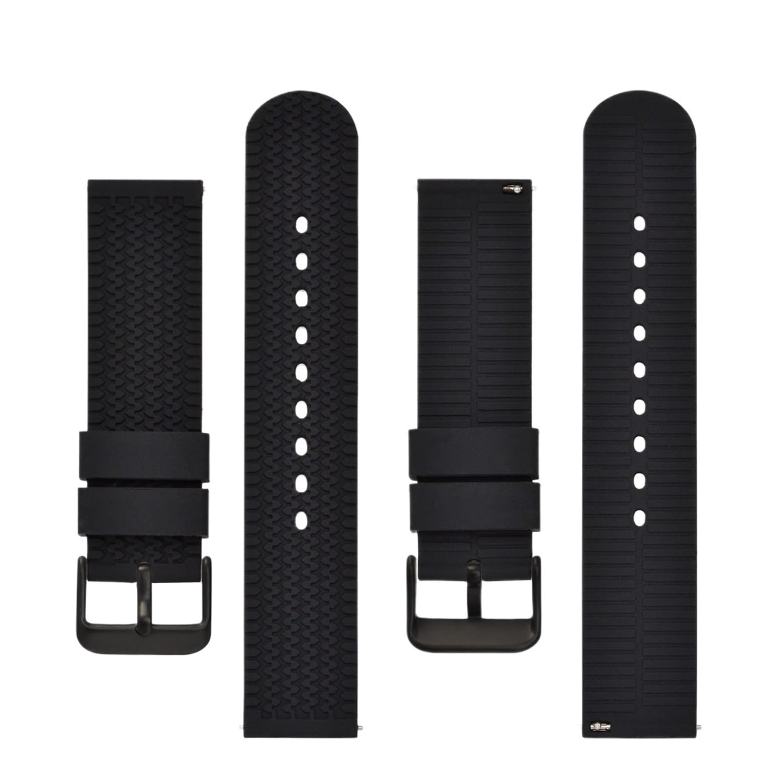 SiChouwz Silikonowy Pasek Do Zegarka, Pasek Zamienny Do Zegarka Męskiego I Damskiego, Wodoodporny Gumowy Pasek 18 Mm 20 Mm 22 Mm 24 Mm