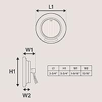 Vista 6 de ONLINE LED STORE - Luces de delimitación lateral de 13 LED, redondas, de 6.35 cm (padre)., paquete de 8, Rojo