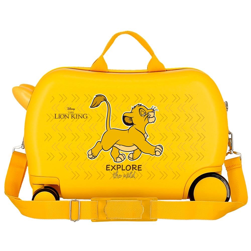 Disney Joumma Re Leon Explorer Valigia per bambini Giallo 45 x 31 x 20 cm Rigido