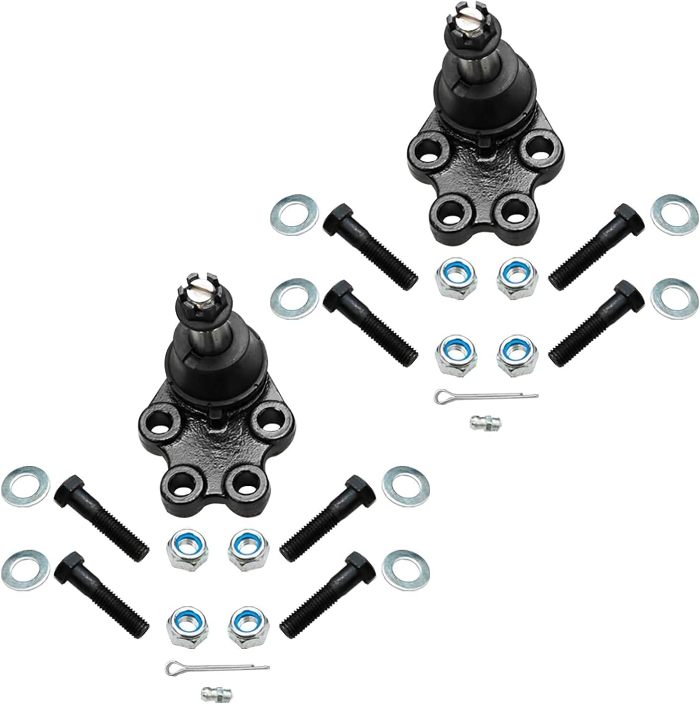 Detroit Axle - 2WD Front End Kit for 1999-2006 Chevy Silverado GMC Sierra 1500 2 Upper Control Arms w/Ball Joints 2 Lower Ball Joints 2 Sway Bars 2000 2001 2002 2003 2004 2005 Replacement - 6pc Set