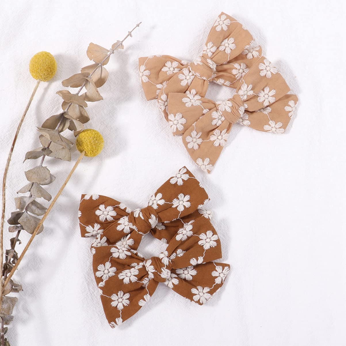 VICASKY 20 Pezzi Fermagli per Chioma Bambina Fiocco in Nastro Grosgrain in Poliestere, Leggeri e Colorati, Accessori per Compleanni e Feste Ragazzo Ragazza Stile Casuale