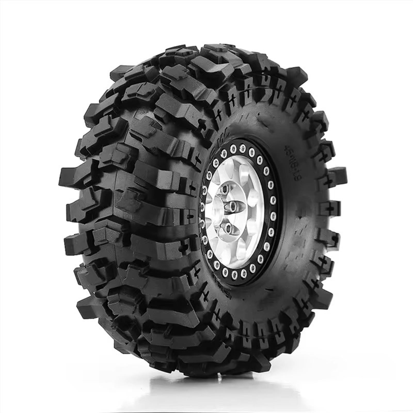 Compatible con TRX4 D90 para Axial SCX10 II III para Redcat 4 Piezas 118 Mm 1,9 Neumáticos De Goma para Ruedas 1/10 RC Crawler Car Neumáticos Coche RC