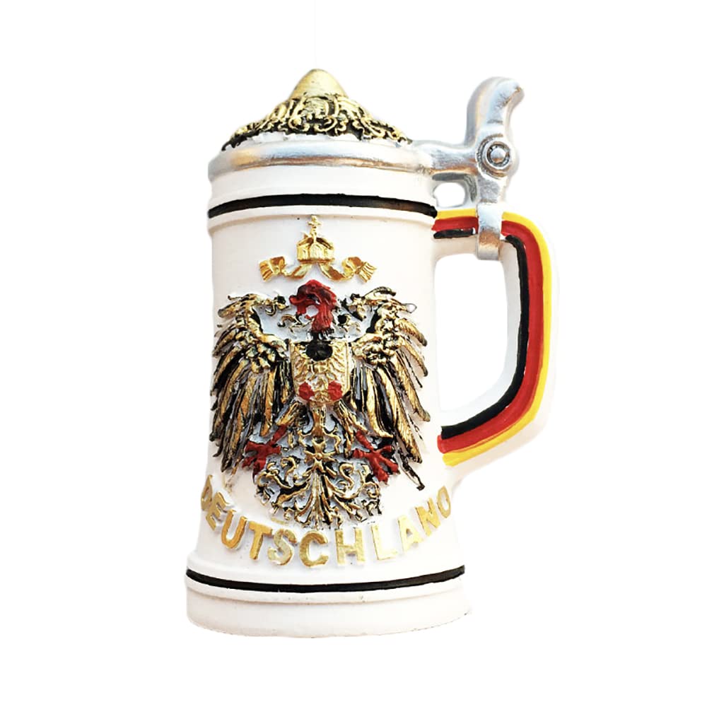 Wedarego Germany Beer Mug Germany 3D Beer Mug Fridge Magnet Souvenir Gift,Handmade Home & Kitchen Decoration Germany Refrigerator Magnet Collection
