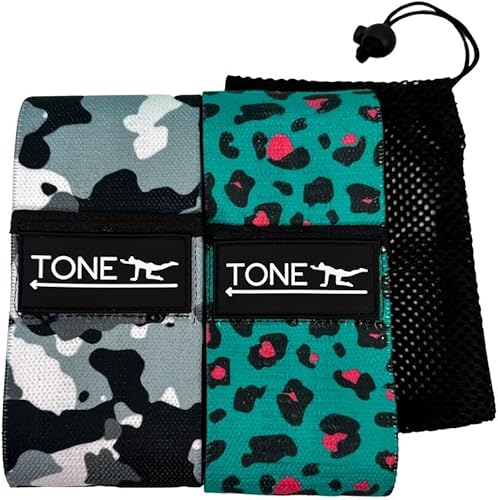 Miniatura 8 de Banda de resistencia de tela, banda de ejercicio con diseño antideslizante para piernas y glúteos, banda de entrenamiento de intensidad media única