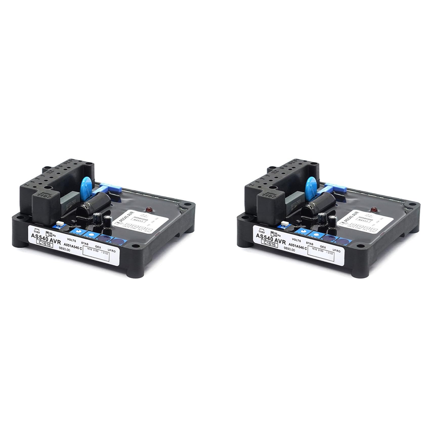 Jnchdghwa Black 2X As540 Avr Brushless Generator Automatic Voltage Regulator Power Stabilizer Power Crude Oil Genset Alternator