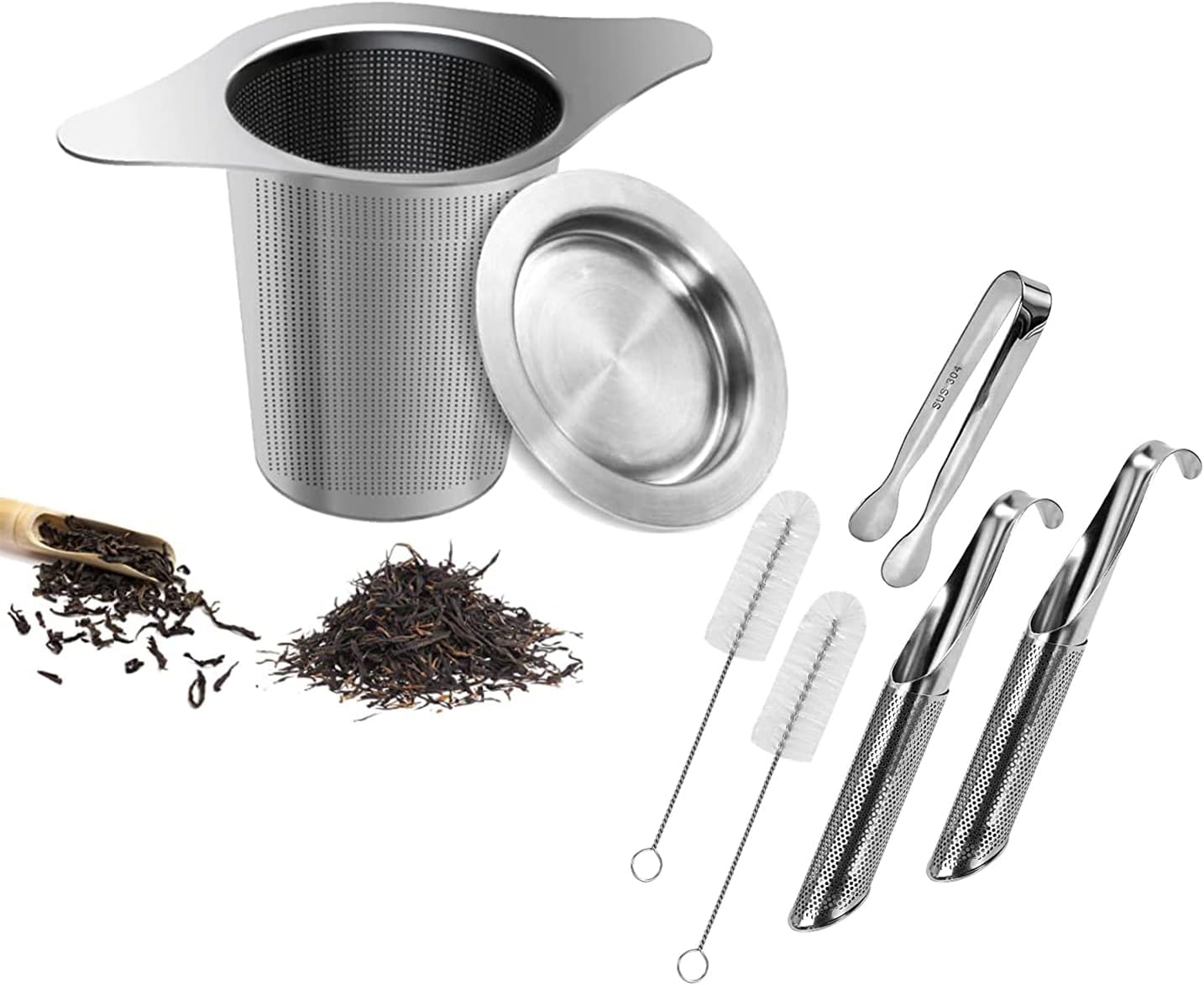 YHSWE Tea Filters Strainers Infuser Steeper 304 Stainless