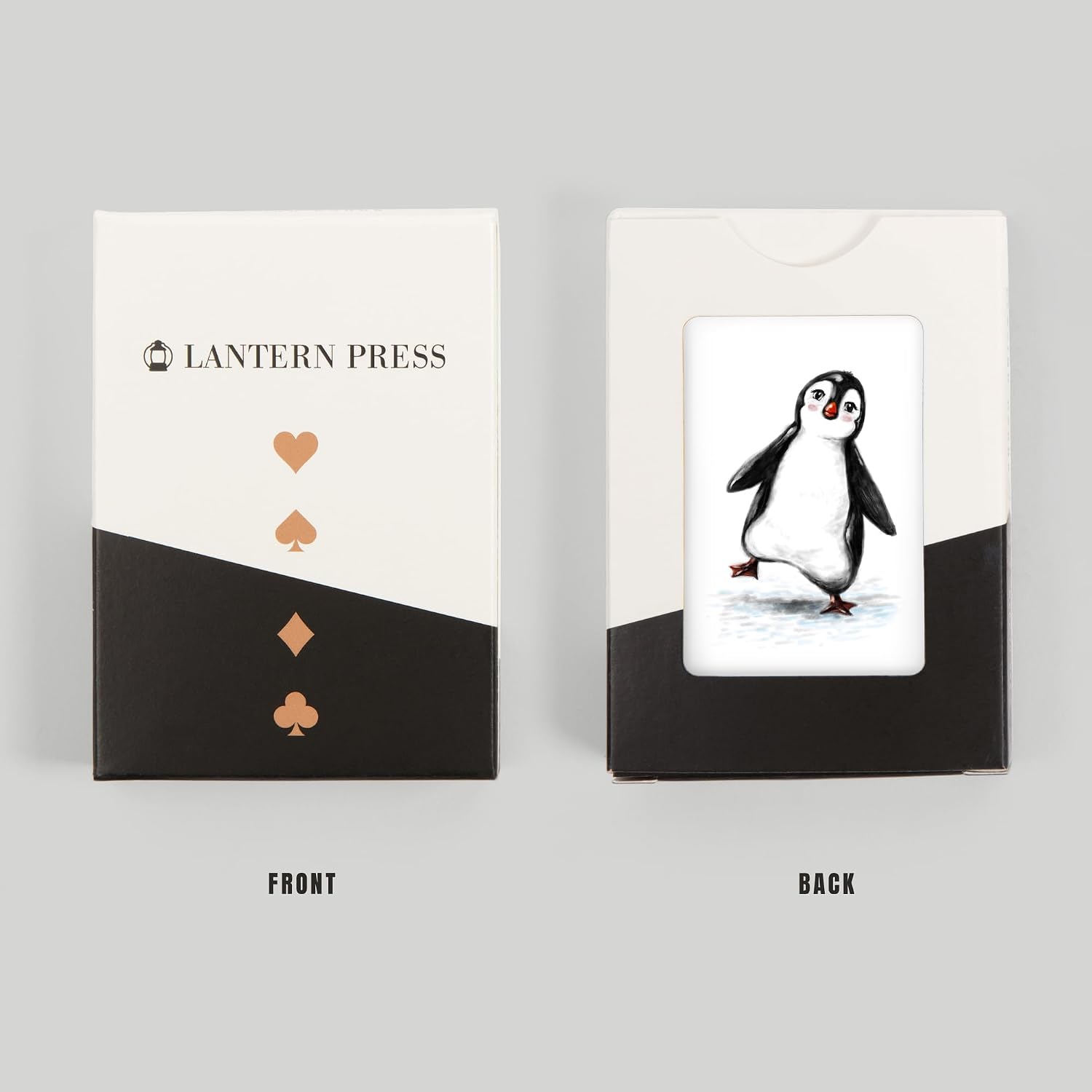 Lantern Press Playful Penguin, 52 Playing Cards for Adults, Poker Size Card Deck