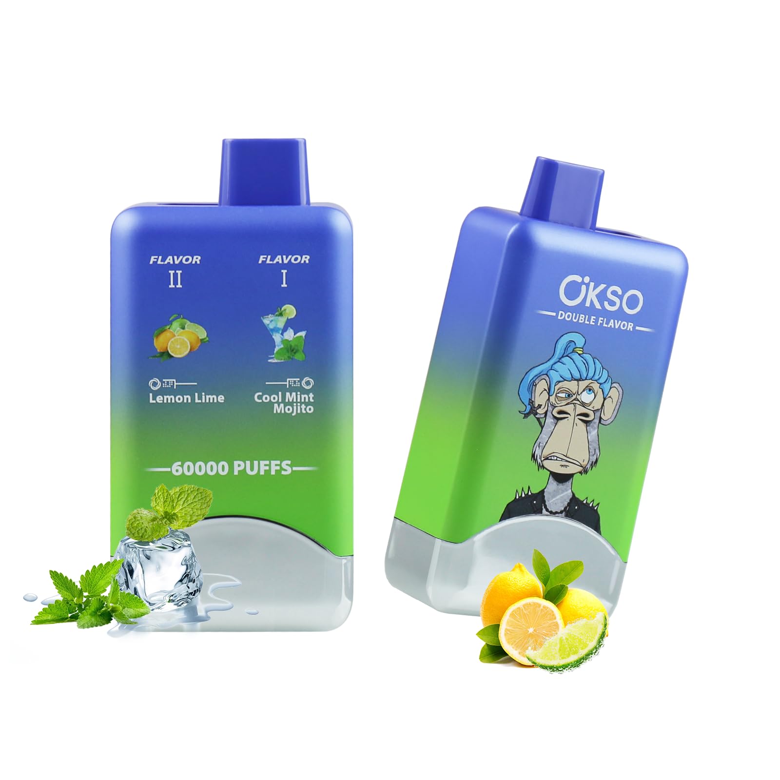 Amazon | 【ダブルフレーバー】OKSO 電子タバコ 使い捨て 60000回吸引