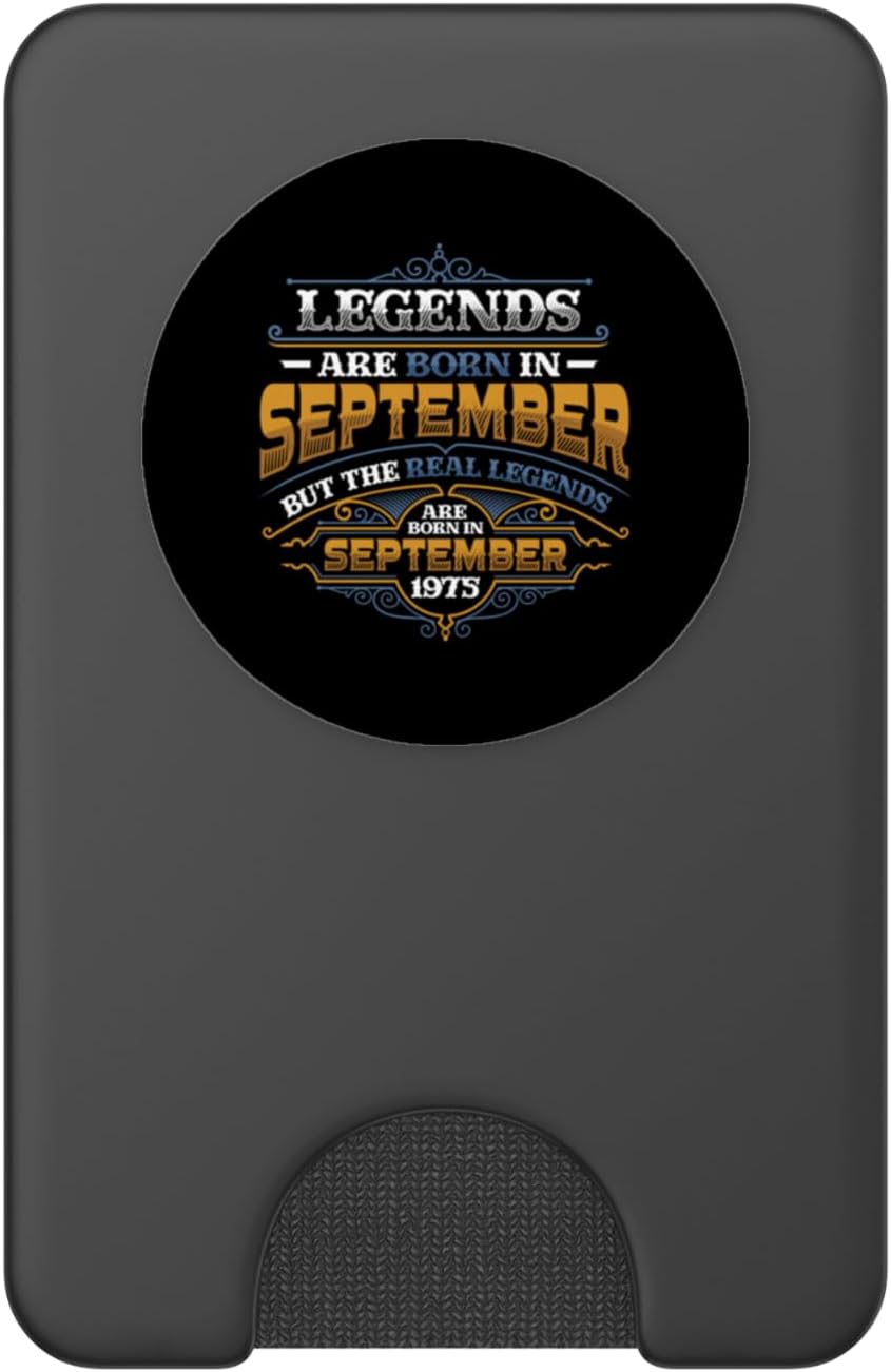 Legends are Born in September1975 Womens Birthday PopSockets PopWallet for MagSafe
