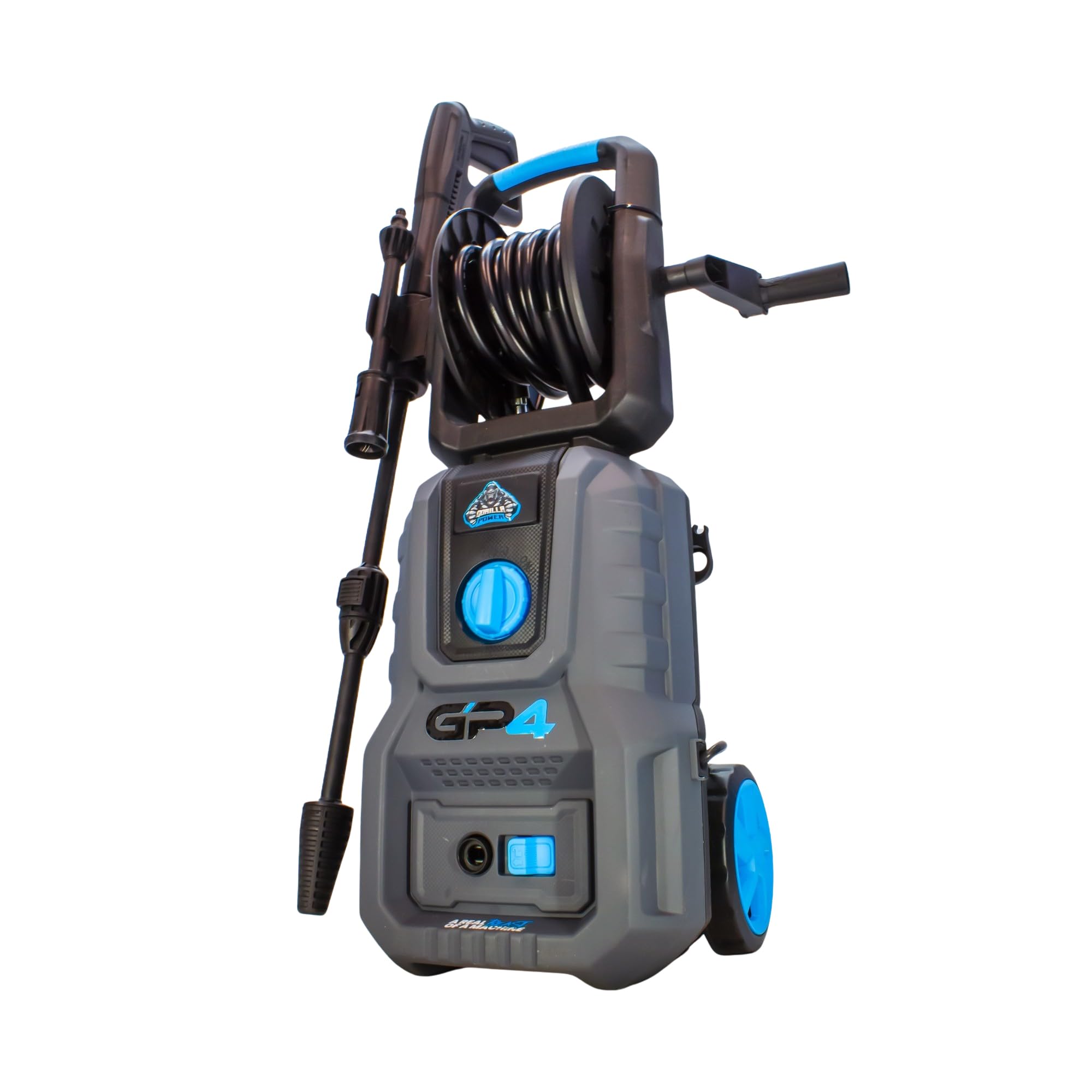 Equip2clean Gorilla Power GP4 Electric Pressure Washer|140 Bar, 7LPM, 1800W Motor, 5m Hose, Corded, Ideal for Jet Wash, Car, Patio & Driveway Cleaning|High Pressure Washer for Home & Garden Use