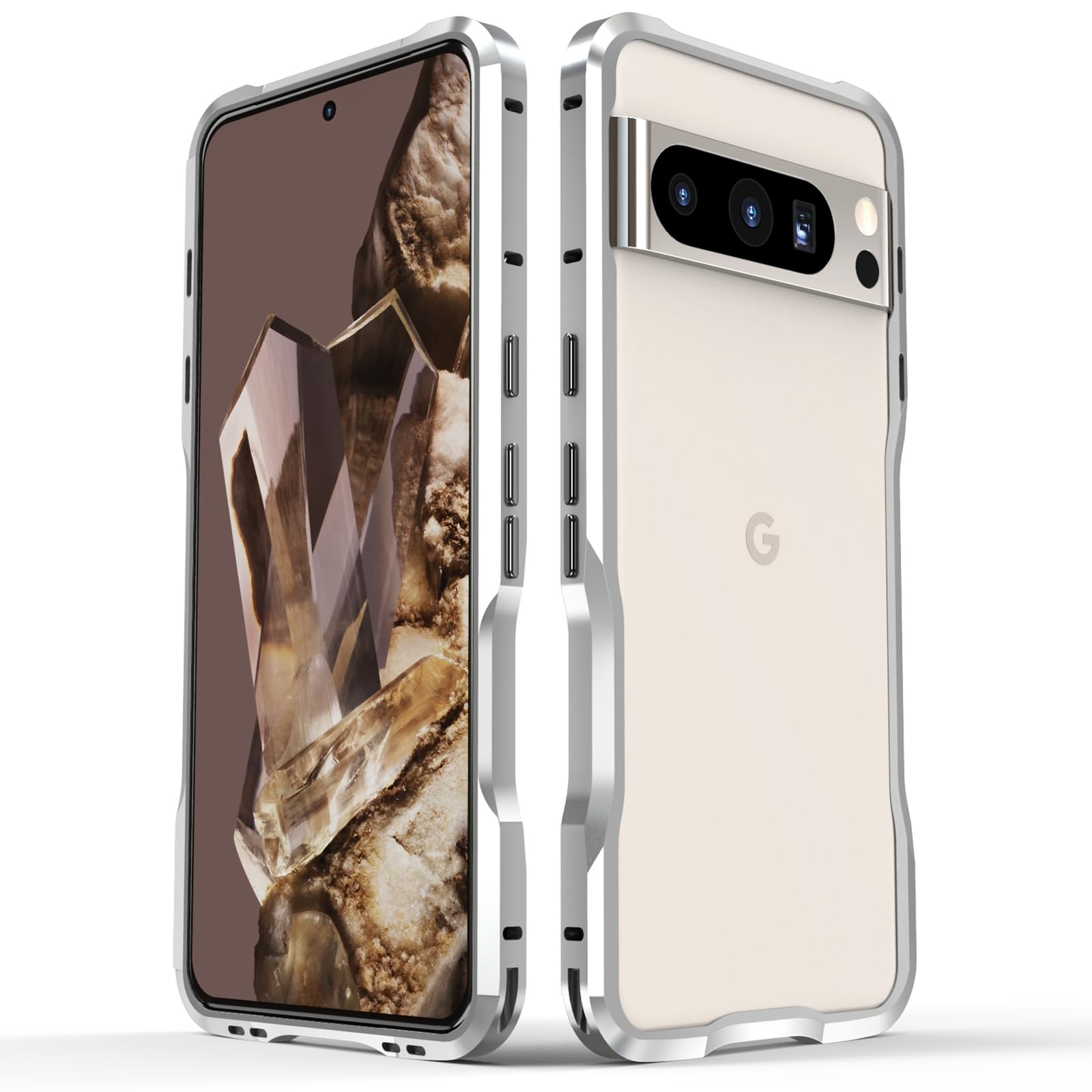 Coque Google Pixel 10 antichoc argent pour protéger votre écran des chutes - 8