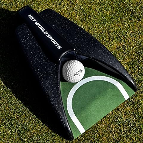 FORB Golf Auto Putt Returner - Automatic Ball Launcher | Battery Powered Golf Putting Machine | Indoor/Outdoor | Home & Office Training Aid | Golf Accessories Cover