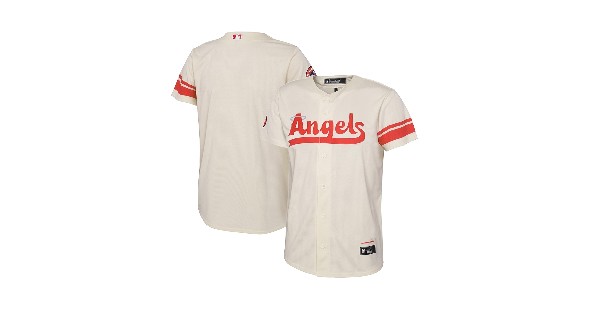 Los Angeles Angels シティーコネクト　ユニフォーム Men's Los Angeles Angels Nike Cream City Connect Replica