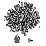 100pcs Cone Spikes Screwback Studs DIY Craft Cool Rivets Punk Stud Edge-Cylinder Style 710mm 1/4