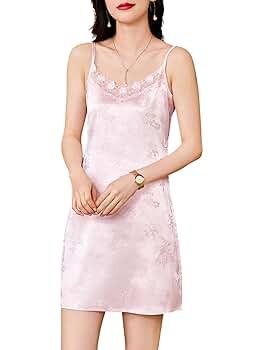 Amazon.co.jp: [Phorecys] サテン キャミワンピ レディース 胸元