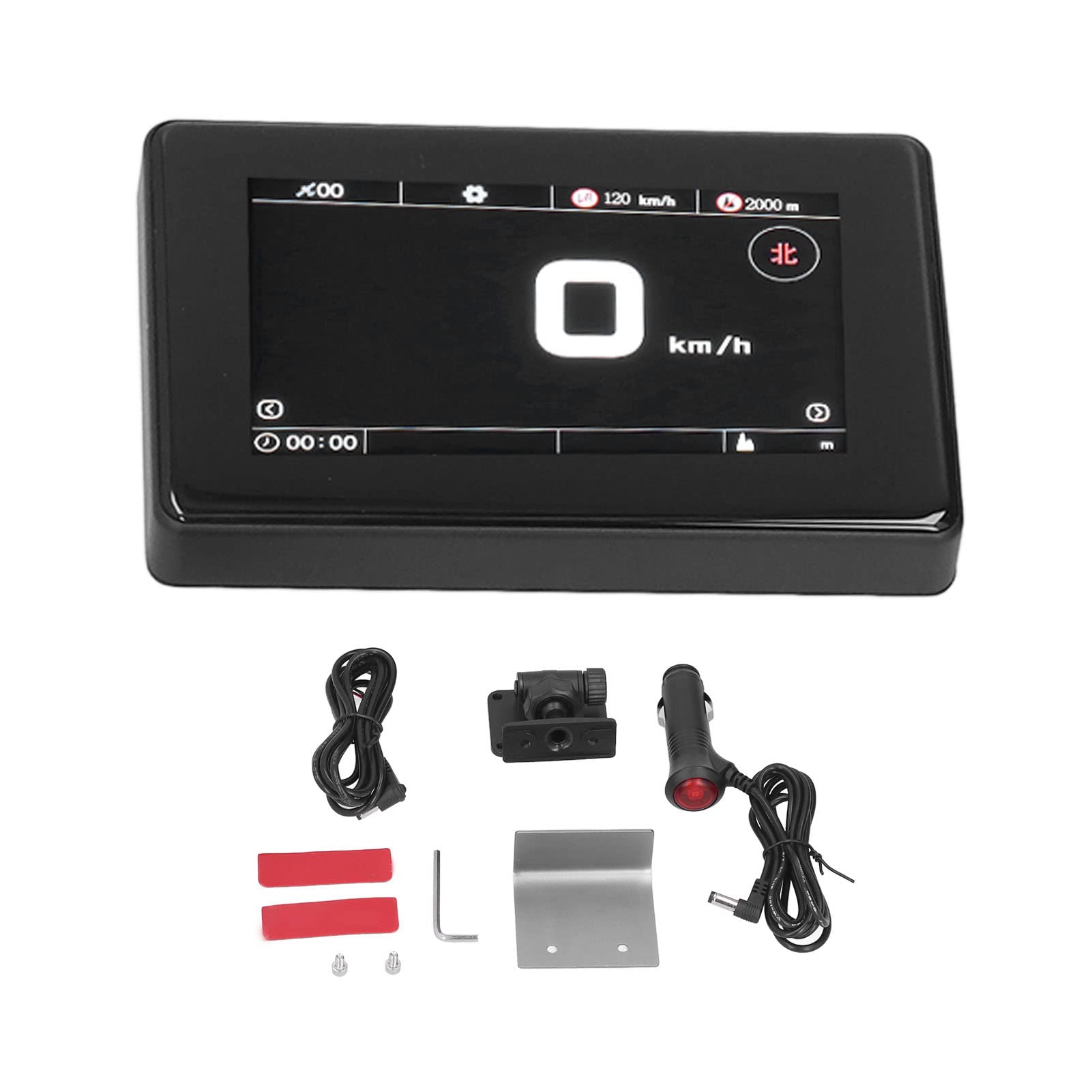 aqxreight Universal Car Wyświetlacz HUD Prędkość RPM Temperatura Napięcie Projektor na przednią szybę dla Pojazdów 10 30V Wielofunkcyjny Alarm Przekroczenia Prędkości
