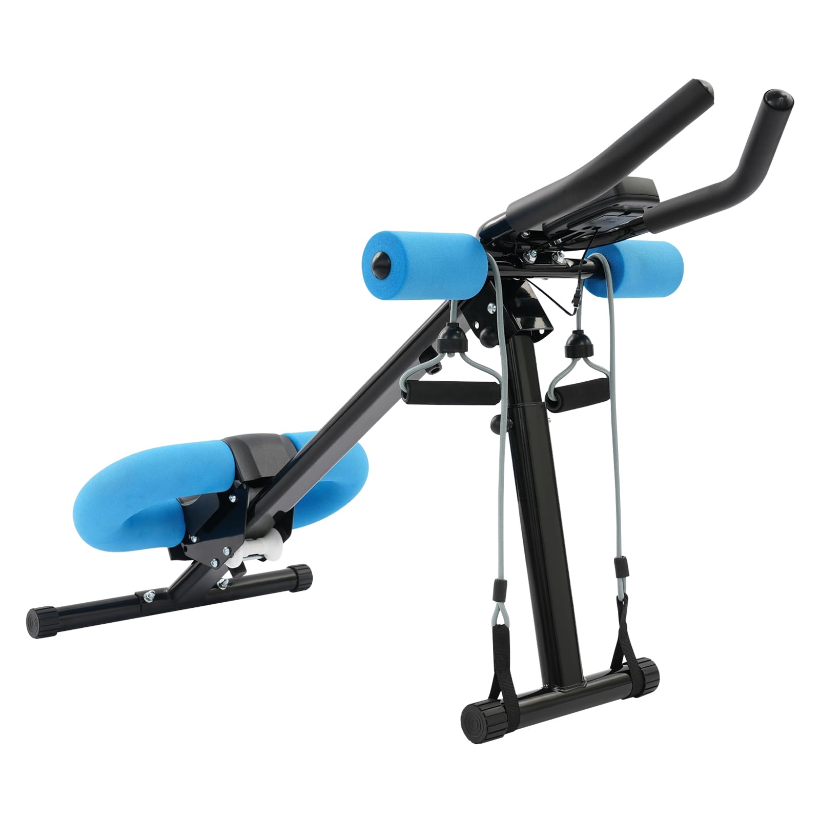 Bauchmuskeltrainer für Zuhause, Bauchtrainer mit LCD Monitor, Multifunktionale Trainingsgerät, 5-stufige Höhenverstellung, für Hause Büro Fitnessstudio Yogastudio