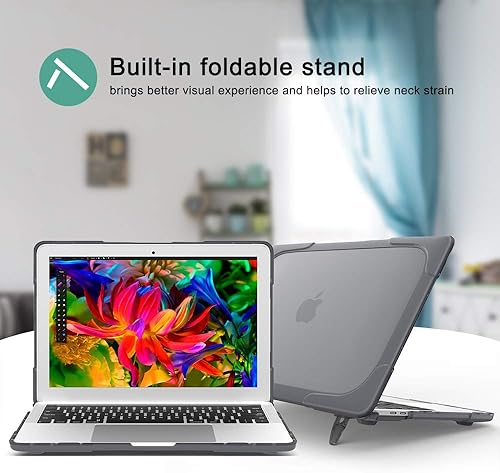 Miniatura 6 de Tuiklol Funda rígida de plástico resistente para MacBook Pro Retina de 15.4 pulgadas con Retina Dispaly A1398 (versión 2012-2015), color gris