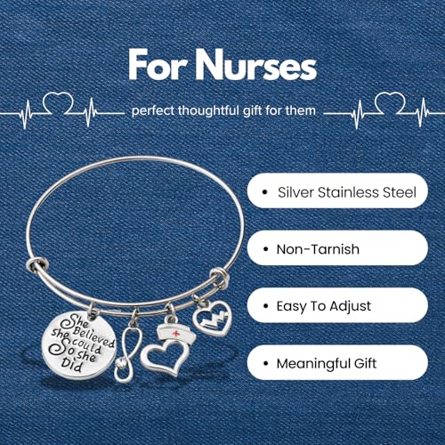 Image of Infinity Collection - LPN Charm Bracelet - LPN Bangle Nursing Appreciation Gift for RN LPN Graduation Licensed Nurse