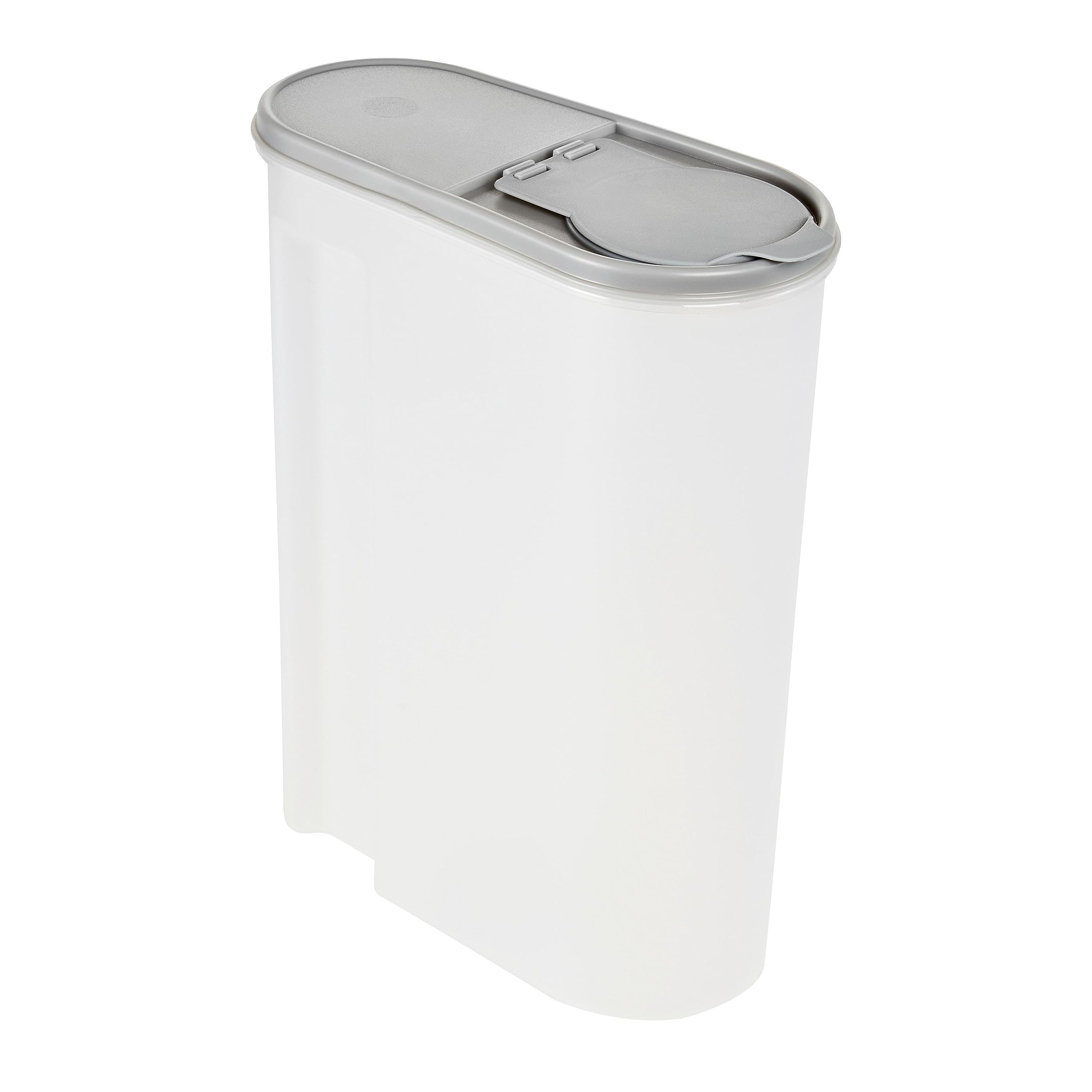 keeeper Schüttdose Jean für Trockenvorräte, Aufklappbarer Deckel, 5 l, Polypropylen, 24 x 11,5 x 30,5 cm, Nordic Grey