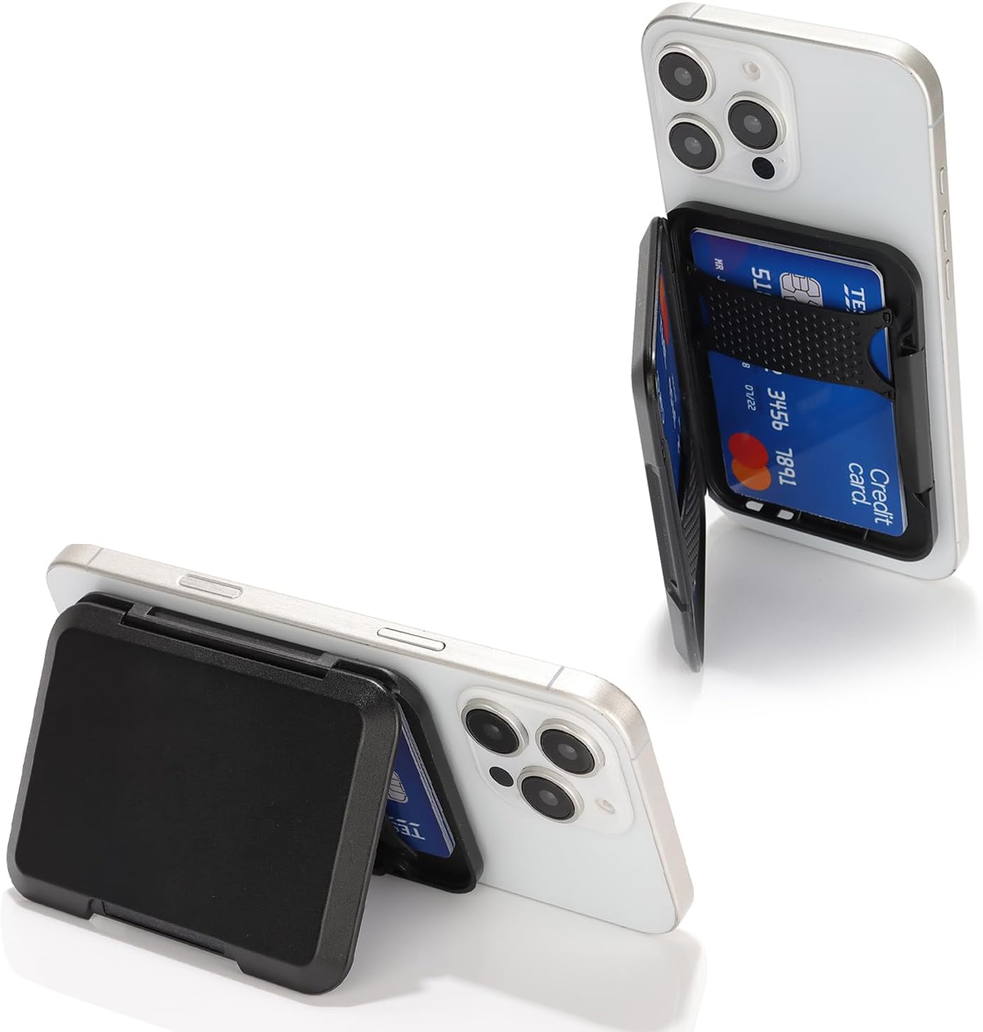 Compatible with Magsafe Wallet, Magnetic Wallet for iPhone 17/16 Pro Max/15 Pro/14 Plus/13/12 Series,Magnetic Phone Card Holder for Women Men-Black - Image 9