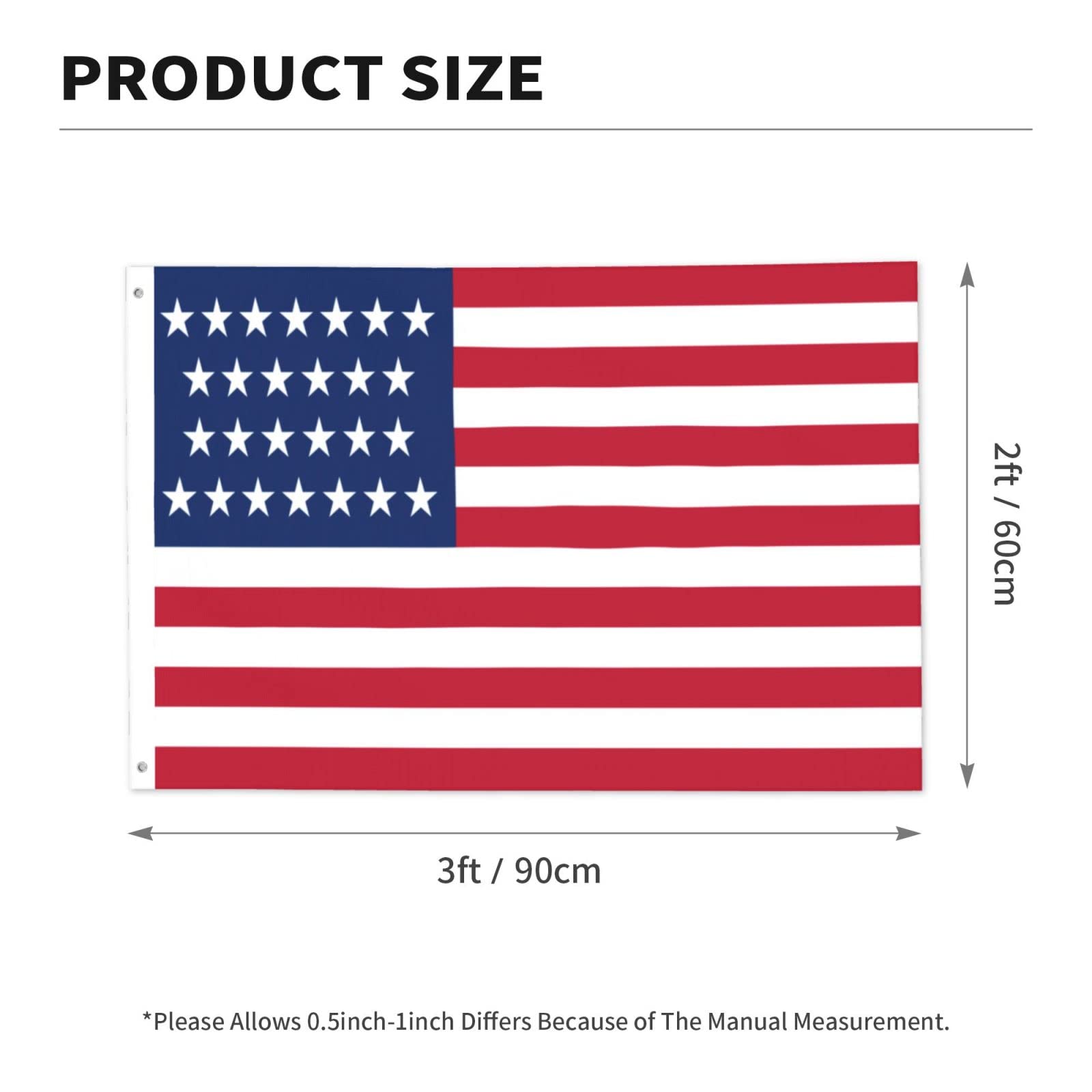 Amazon.com : Flag of the United States (1837–1845) Flag 2x3 Ft
