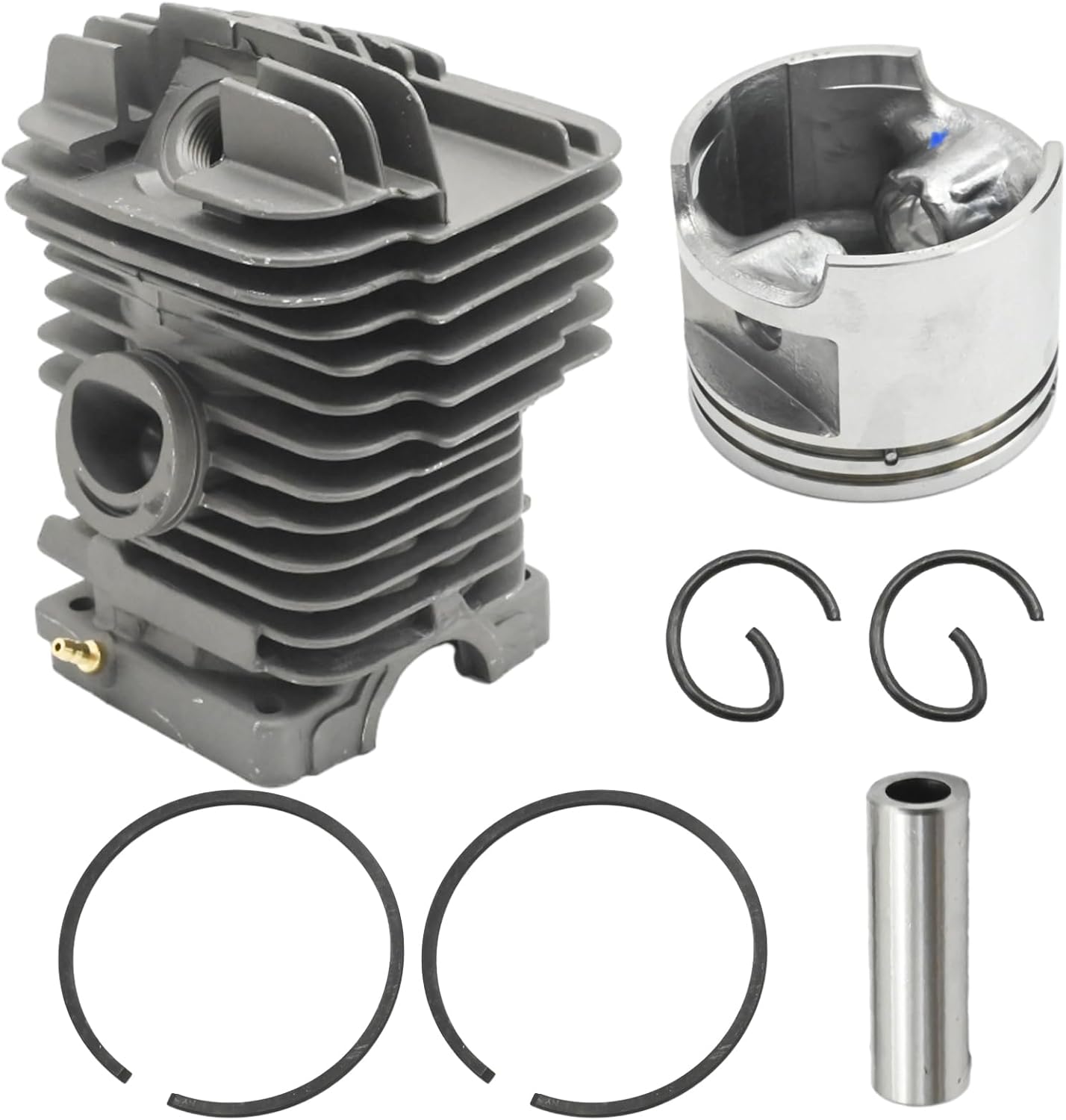 SYOWADA 1127 020 1216 Cylinder Head Piston Kits Assembly 49mm, Replacement for STIHL MS390 MS290 MS310 029 039, Replaces 1127 020 1216