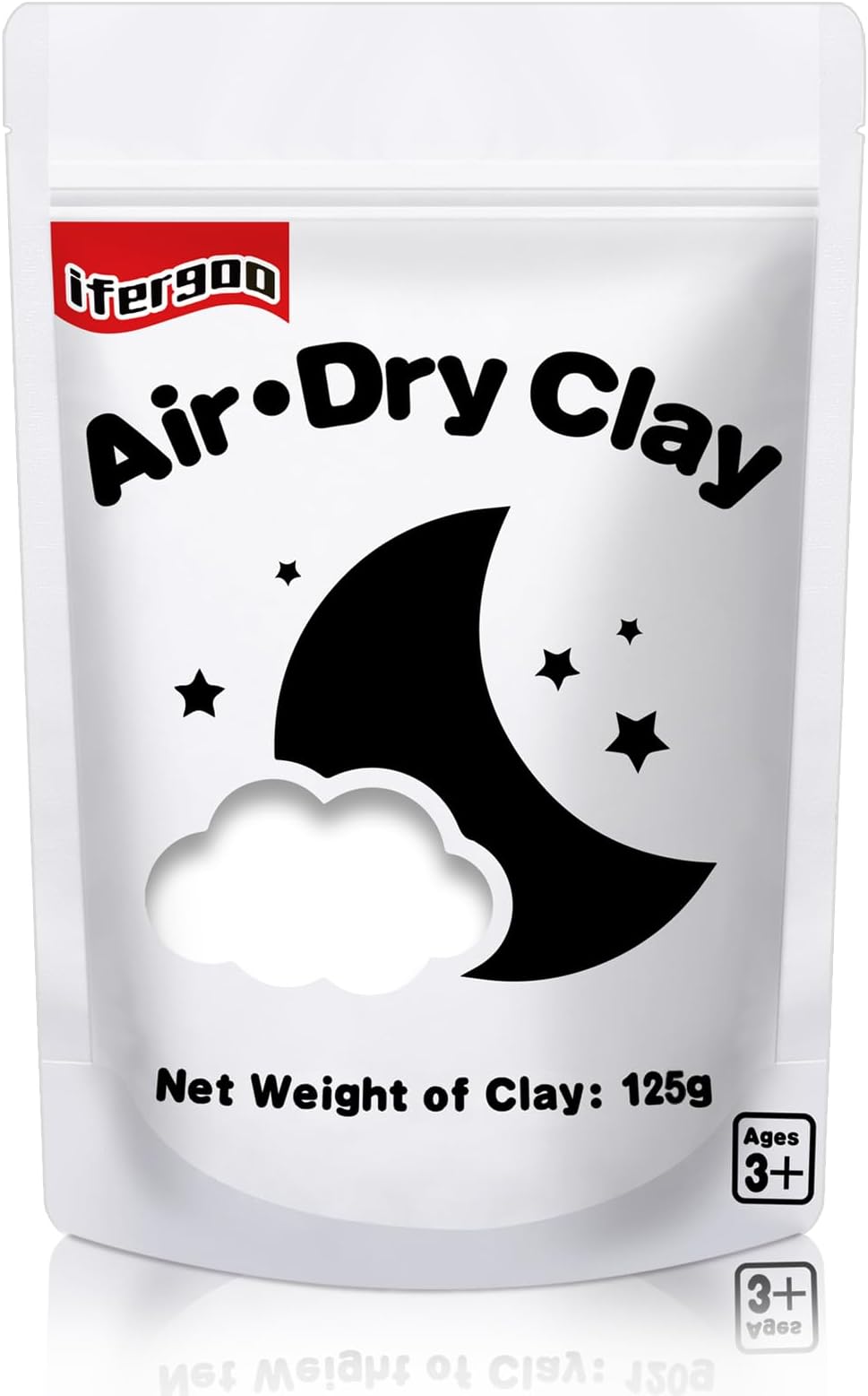 Air Dry Clay, Ultra Light Modeling Clay, Magic Clay DIY Creative Modeling Dough, Kids Gifts for Girls Boys (White Clay)