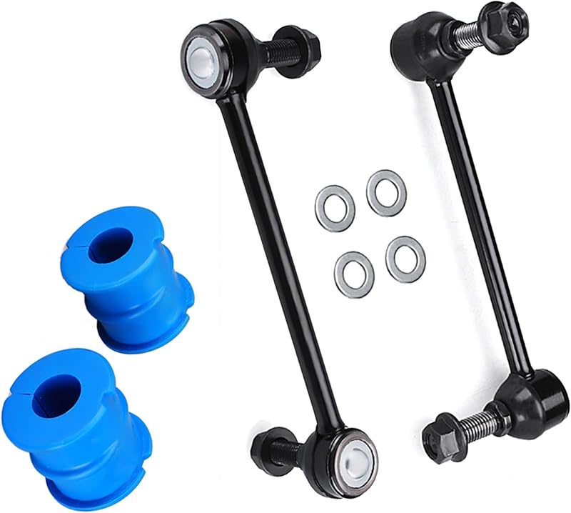 Kit de bieletas e buchas da barra estabilizadora dianteira KDSA para Chrysler 300, Dodge Charger e Challenger – 4 peças