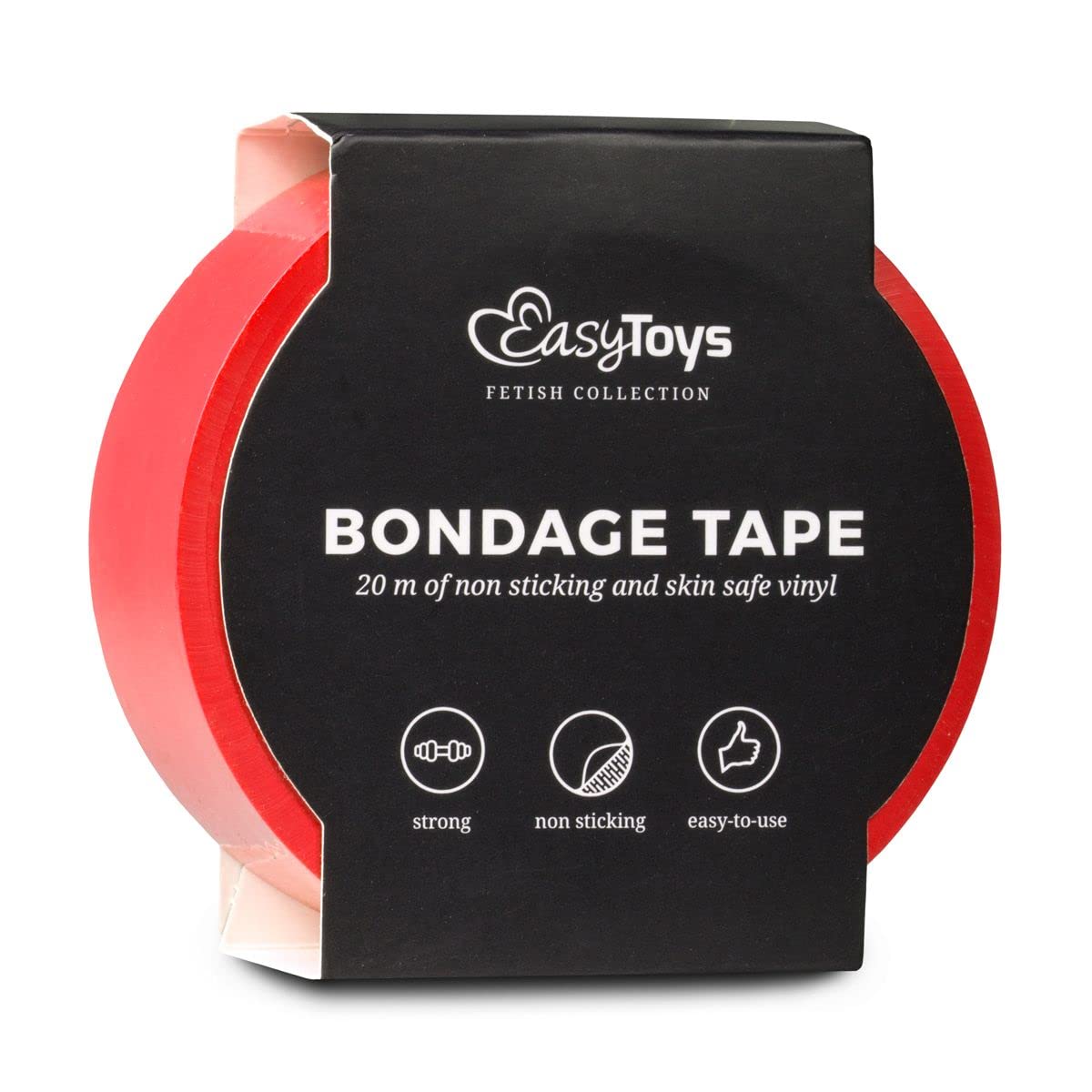 Easytoys Nastro Adesivo, Rosso - 182 gr