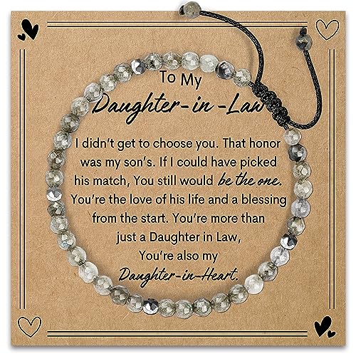 Image of AGOT Daughter in Law Bracelets Gifts: Dear Daughter in Law Birthday Gifts from Mother in Law