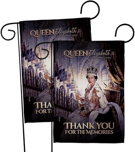Bandera de jardín con texto en inglés "Thank Garden Flag", paquete de 2 unidades, diseño de dulce vida, recuerdo conmemorativo de duelo y amor,