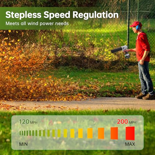 Upgrade Leaf Blower Cordless,Jonebar Electric Leaf Blower with Battery and Charger,21V 4.0 - image 3