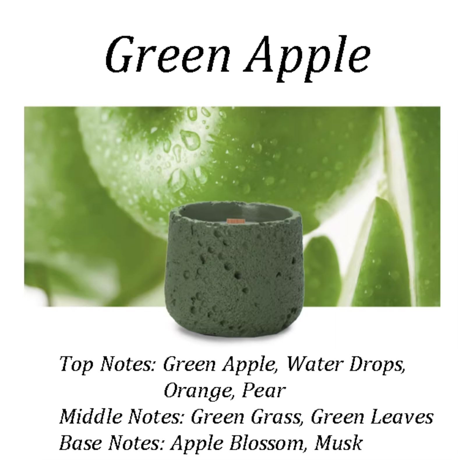 Compacto Velas de cera de soja, velas perfumadas redondas modernas, vela de aromaterapia reutilizable, decoración elegante for el hogar de larga duración no es picante(Groen)