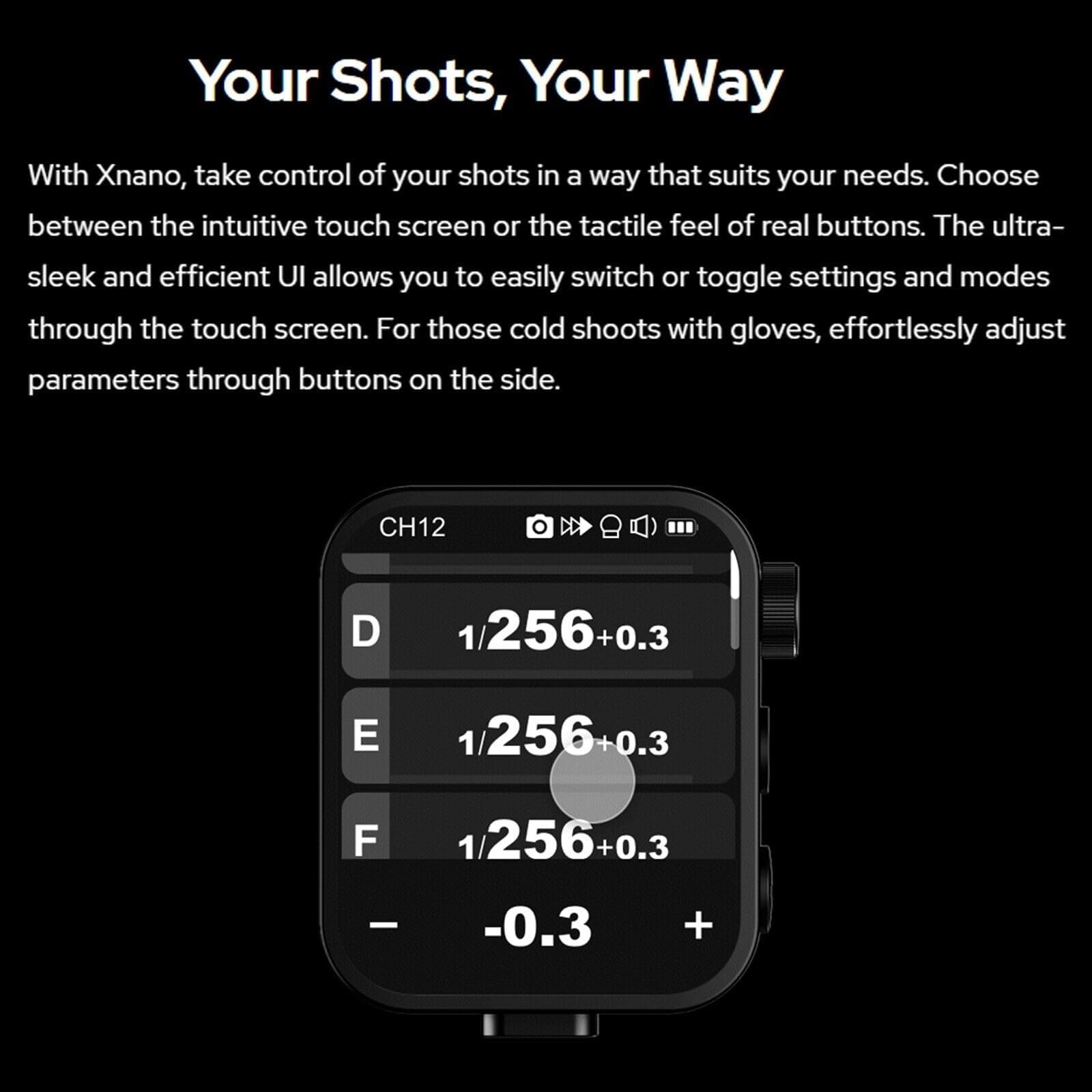 GODOX X3 X3-S Disparador de Flash Inalámbrico TTL con Pantalla Táctil para Sony Cámaras,Batería de Iones de Litio de 3.7V y 850mAh,Conexión Inalámbrica de 2.4 GHz con Conversión TCM