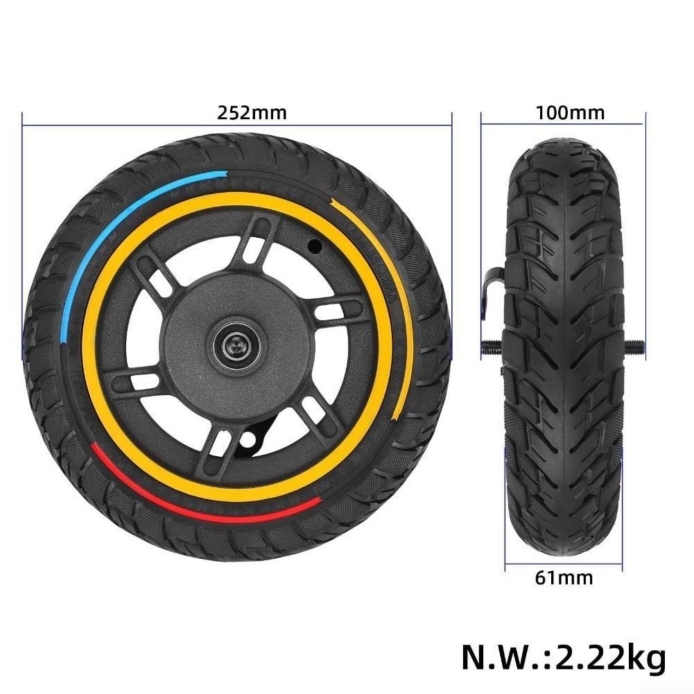 Roue solide 10 x 2,5 pour scooter MaxG30