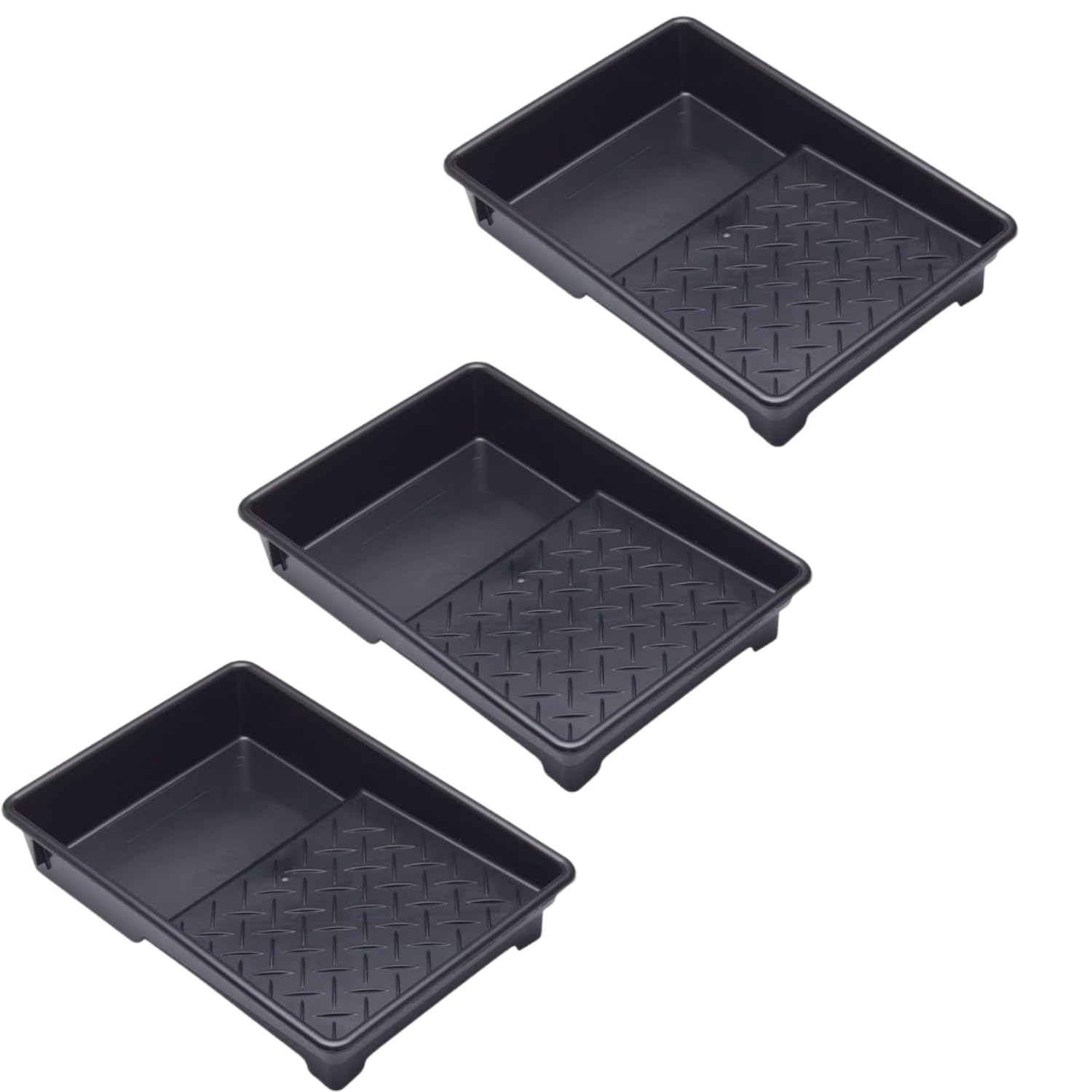 Superpetstoreuk247 Pack Of 3 9 Inch Professional Plastic Roller Trays Decorators Painting Paint Tray